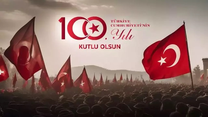 KAYMAKAMIMIZ HALİL İBRAHİM YEŞİLYURT'UN CUMHURİYETİMİZİN 100. YILDÖNÜMÜ MESAJI